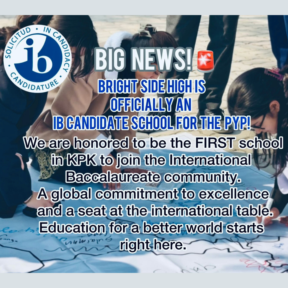 Brightside High Becomes an IB Candidate School for the PYP!